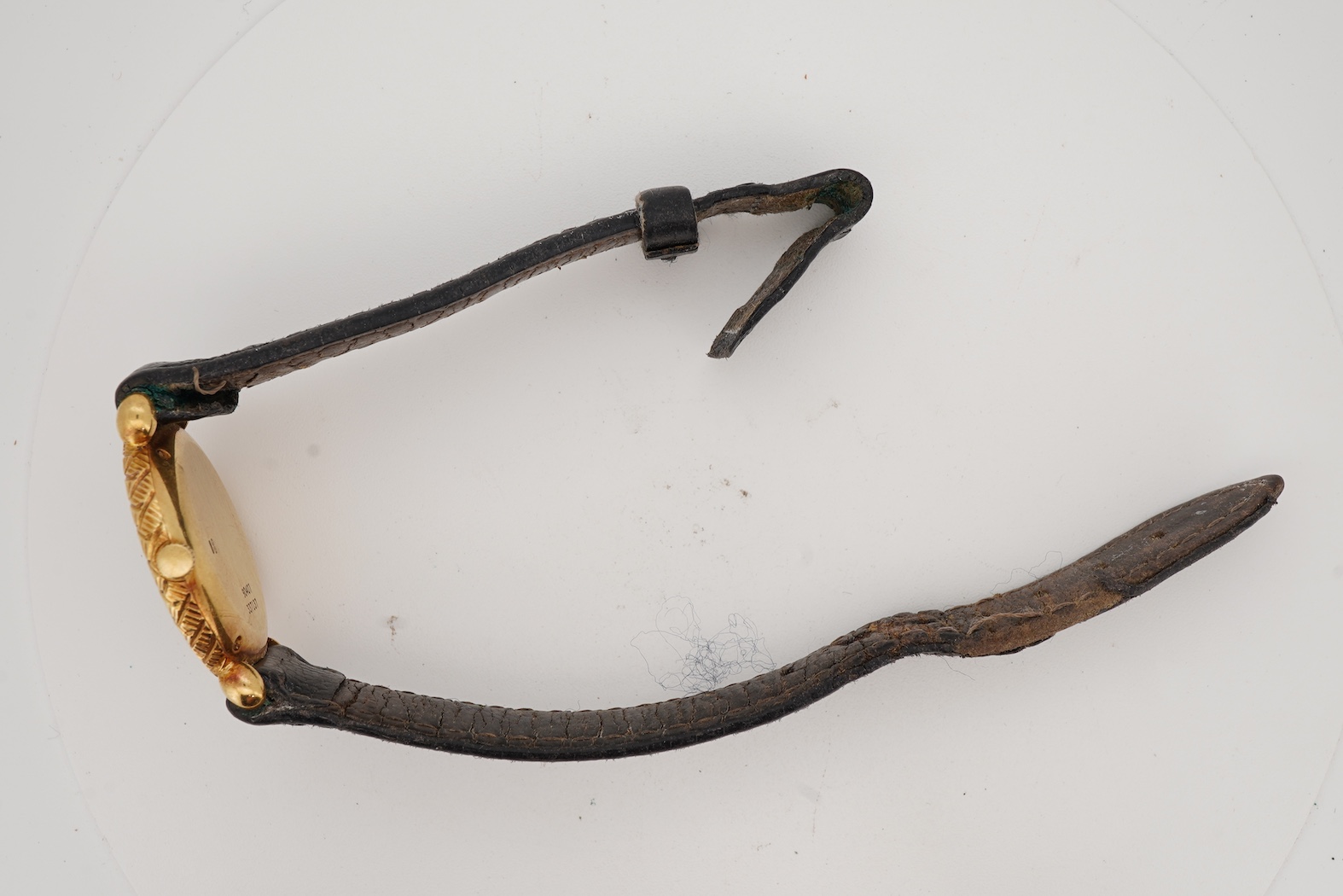 A lady's 18ct gold Piaget manual wind wrist watch